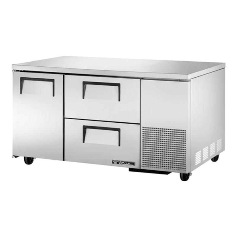True TUC-60-32D-2-HC 60.25-Inch Deep Undercounter Fridge with Door and Drawers