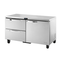 True TUC-60D-2-HC~SPEC3 60" Heavy-Duty Undercounter Refrigerator (1 Door, 2 Drawers)
