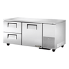 True TUC-67D-2-HC Undercounter Refrigerator with Drawers in a sleek stainless steel design.