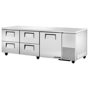 True TUC-93D-4-HC 93.25" Deep Drawered Undercounter Refrigerator