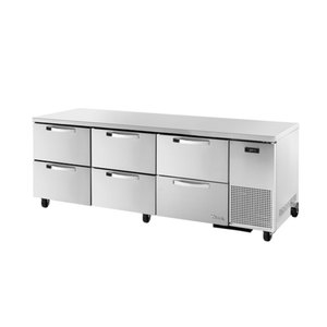 True TUC-93D-6-HC~SPEC3 93" Six-Drawer Spec Series Deep Undercounter Refrigerator
