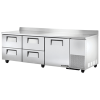 True TWT-93D-4-HC 93.25" Refrigerated Prep Counter with 4 Drawers