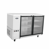 Atosa MBB48GGR 48-Inch Stainless Steel Glass Door Back Bar Cooler