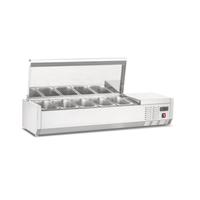 New Air NCSD-48-SL 47-1/4" Countertop Refrigerated Topping Rail