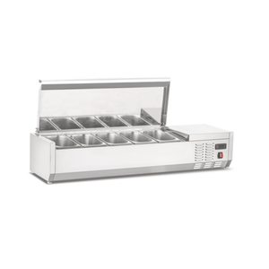 New Air NCSD-48-SL 47-1/4" Countertop Refrigerated Topping Rail