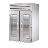 True STR2RRI-2G-HC SPEC SERIES 68" Two-Section Glass Door Roll-In Refrigerator