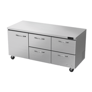 Blue Air BLUR72-D4RM-HC 72-Inch Undercounter Refrigerator with 4 Drawers and 1 Door - 20.2 Cu. Ft.
