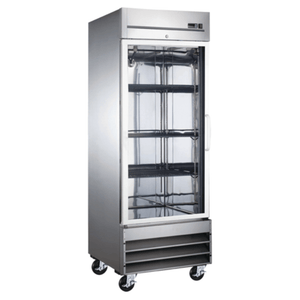 EFI F1-27GDSVCX-L 27" X-Line Stainless Steel Glass Door Display Freezer