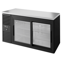 True 60" Commercial Sliding Glass Door Back Bar Cooler TBR60-RISZ1-L-B-11-1
