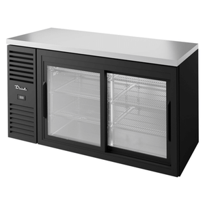 True 60" Commercial Sliding Glass Door Back Bar Cooler TBR60-RISZ1-L-B-11-1