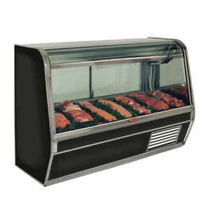Howard-McCray SC-CMS32E-6C-BE-LED 74" Self-Contained Curved Glass Deli & Fresh Meat Case, Black