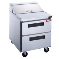 New Air NPT-29SA-2D 29-Inch Refrigerated Drawer Prep Table for Salads & Sandwiches