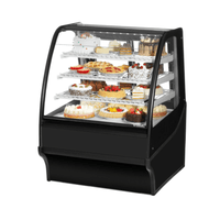 True TDM-R-36-GE/GE-B-W 36-1/4" Refrigerated Bakery Display Merchandiser with Curved Glass