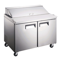 Ancaster AFE-PTS-47 46.9-Inch Refrigerated Prep Table for Sandwiches and Salads