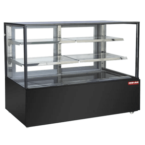New Air NDC-59-SG 59" Square Glass Full-Service Refrigerated Display Case