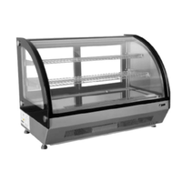 EFI CGCM-CT-3526 Countertop Display Refrigerator - 35-3/8" Curved Glass Cooler