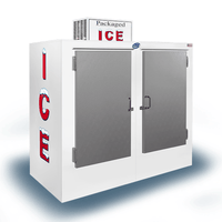 Leer L075UCSP 75 Cu. Ft. Solid Door Exterior Ice Merchandiser