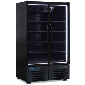 Minus Forty 46.5" Black Glass Door Merchandiser Refrigerator 43-UDGR-VF