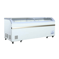 EFI FCCG-79 78.7-Inch Curved Glass Ice Cream Novelty Freezer, 24.7 Cu. Ft.