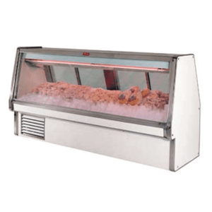 Howard-McCray SC-CFS34E-4-S-LED 52.5" Stainless Steel Seafood & Poultry Service Showcase