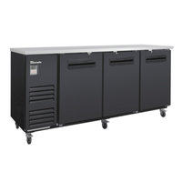 Blue Air BLBB90-4B-HC 90-Inch Commercial 3-Door Back Bar Refrigerator