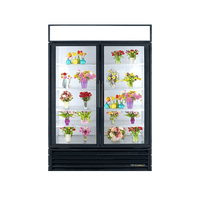 True GDM-49 Refurbished 54.1" Double Glass Door Floral Refrigerator
