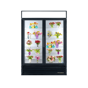 True GDM-49 Refurbished 54.1" Double Glass Door Floral Refrigerator