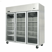 EFI Versa-Chill F3-78GDSVC 3-Door Glass Reach-In Merchandiser Freezer