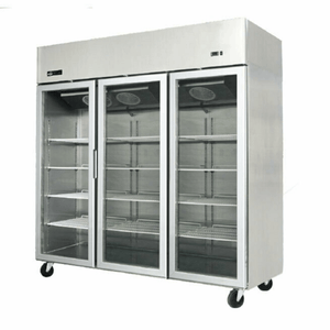 EFI Versa-Chill F3-78GDSVC 3-Door Glass Reach-In Merchandiser Freezer