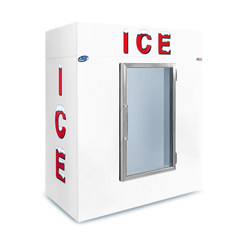 Leer L065UCGP 65-Cubic Foot Single Glass Door Indoor Ice Merchandiser