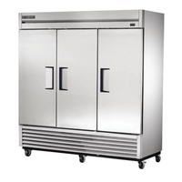True T-72-HC 3-Door Solid Commercial Reach-In Cooler