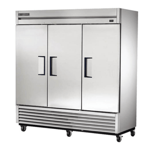 True T-72-HC 3-Door Solid Commercial Reach-In Cooler