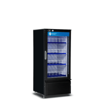 QBD CD10-HC 24.88-Inch Black Glass Door Beverage Merchandiser Refrigerator