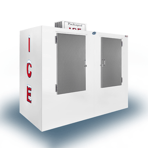 Leer TD155UASP 155 Cu. Ft. Outdoor Ice Merchandiser with Solid Doors