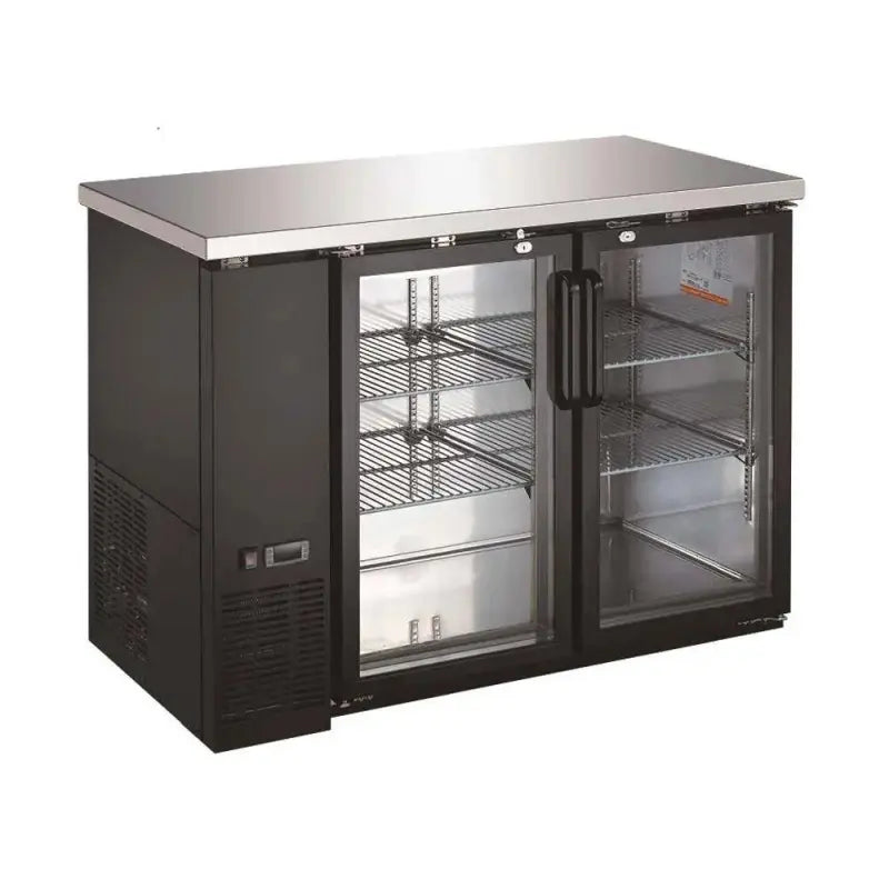 UBB-24-48G-HC Two Glass Door Back Bar Cooler - 48" Width Calgary Commercial Refrigeration