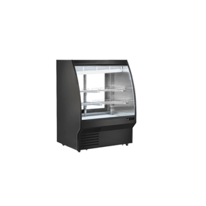 EFI CDCBC-36 Black Curved Glass Deli Display Refrigerator, 36.3"