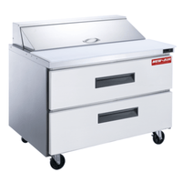 New Air NPT-36SA-2D 36-Inch Commercial Sandwich and Salad Prep Refrigerator with Drawers