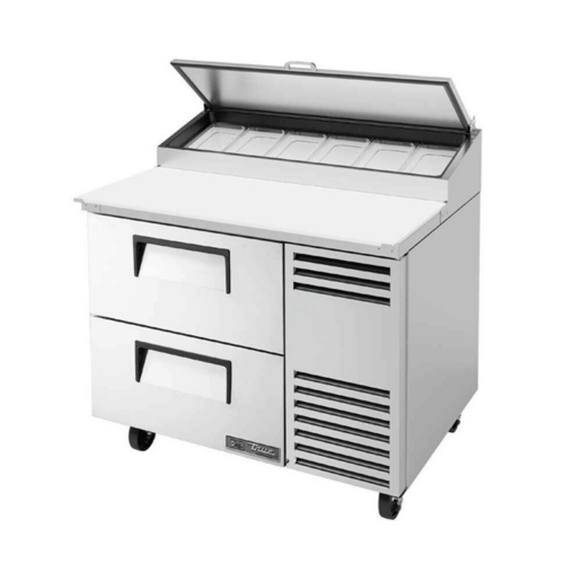 True TPP-AT-44D-2-HC 44.63-Inch 2-Drawer Refrigerated Pizza Prep Unit