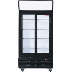 New Air NGR-40-S 39.5" Refrigerated Glass Door Display Merchandiser, 28.25 Cu. Ft.