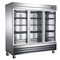EFI C3-82GDSVCX X-Line 81.3-Inch 3-Glass Door Display Cooler