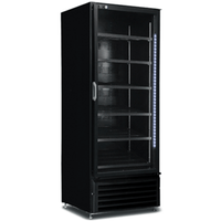 QBD CD26FD-HC 30.63" Black Glass Door Merchandiser Refrigerator