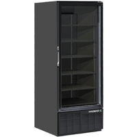 Habco ESM28HCTD-BLK 30.5-Inch Black Glass Door Display Refrigerator