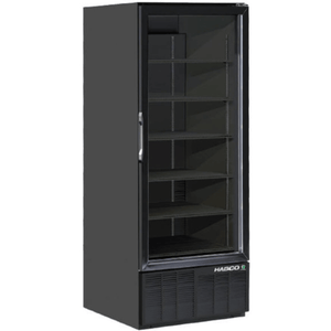 Habco ESM28HCTD-BLK 30.5-Inch Black Glass Door Display Refrigerator