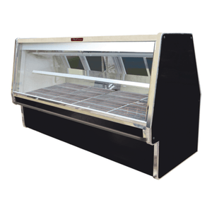 Howard-McCray SC-CMS34E-8-BE-LED 100.5" Endless Red Meat Display Case with Bottom Storage