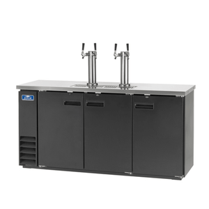 Arctic Air ADD72R-2 73-Inch Three-Door Draft Beer Dispenser with Dual Towers