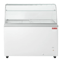 New Air NIF-50-DC 50-Inch Flat Glass Ice Cream Dipping Freezer