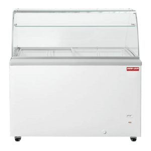 New Air NIF-50-DC 50-Inch Flat Glass Ice Cream Dipping Freezer