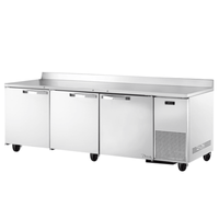 True TWT-93-HC~SPEC3 93" Three-Section Worktop Refrigerator with Rear Splash