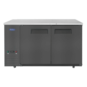Atosa SBB59GRAUS2 57.75-Inch Compact Solid Door Back Bar Refrigerator - 15 Cu. Ft.