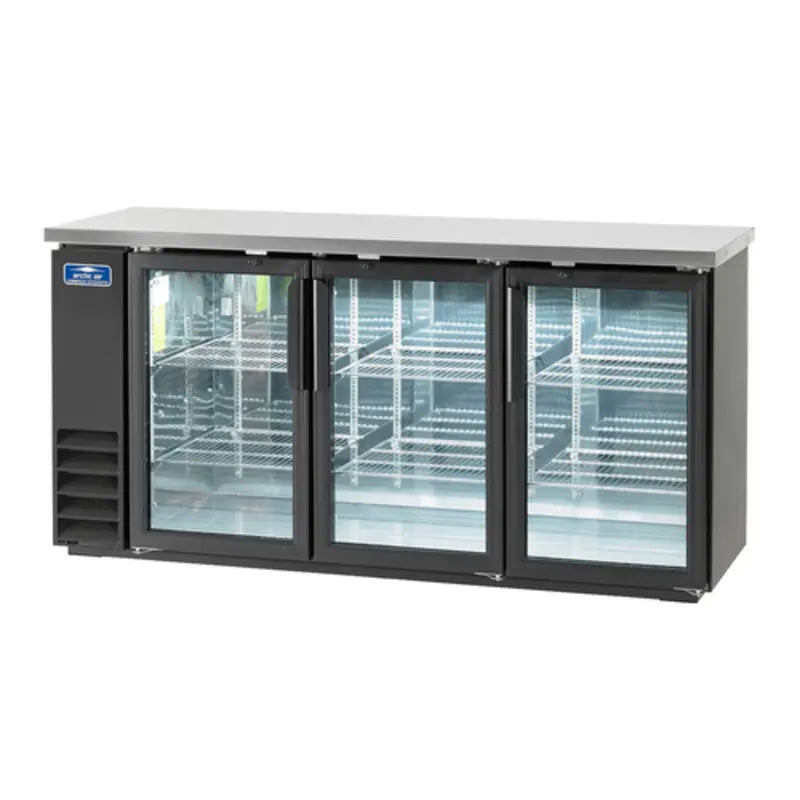Arctic Air ABB72G 73-Inch Three-Section Glass Door Refrigerator